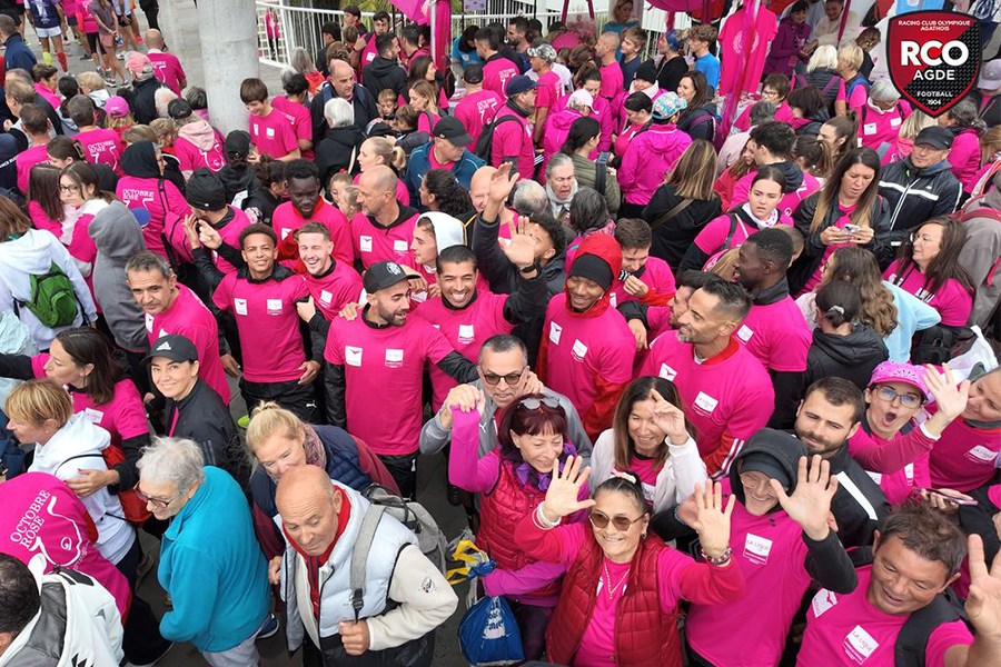 Le RCO Agde s'engage pour la lutte contre le cancer lors de la Course Rose